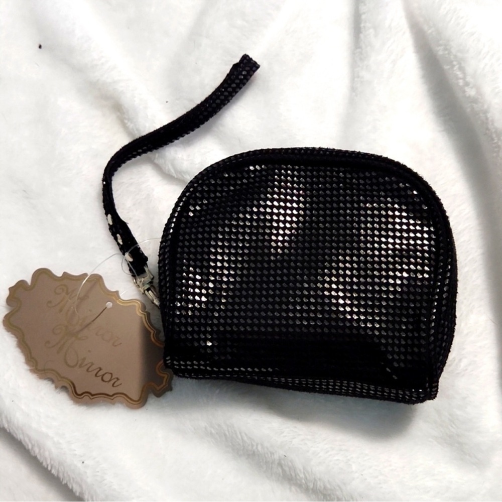 evening bag black wristlet NWOT